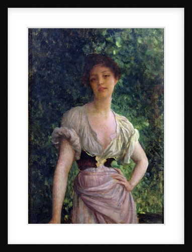 The Washerwoman by Antoine Auguste Ernest Herbert or Hebert