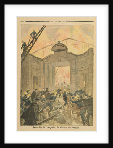 Fire in the Scene Dock of the Opera de Paris by Oswaldo Tofani