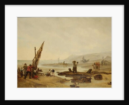 View of Ambleteuse, 1854 by Philippe Auguste Jeanron