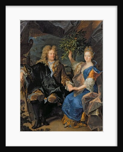 Count Jan-Andrezj Morszstyn and his Daughter, Isabelle Morszstyn-Czartoryski, Duchess of Klevan, 1693 by Hyacinthe Francois Rigaud