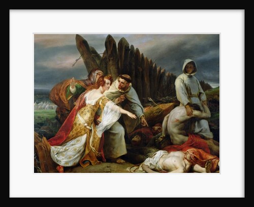 Edith Finding the Body of Harold, 1828 by Emile Jean Horace Vernet