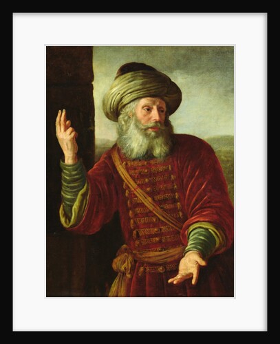 Portrait of an Old Man in an Extravagant Costume by Jan Victors