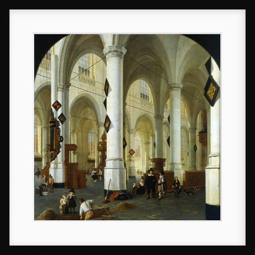 Interior of the Oude Kerk in Delft by Hendrik Cornelisz. van Vliet