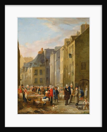 The Fish Market in Cherbourg, 1830-40 by Bon Dumouchel