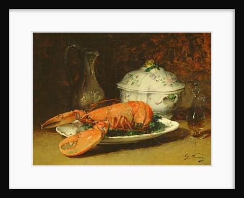Still Life with a Lobster and a Soup Tureen by Guillaume Romain Fouace