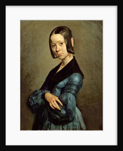 Pauline Ono in Blue, 1841-42 by Jean-Francois Millet