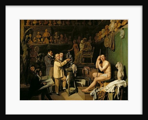 The Studio of Jean Antoine Houdon by Louis Leopold Boilly