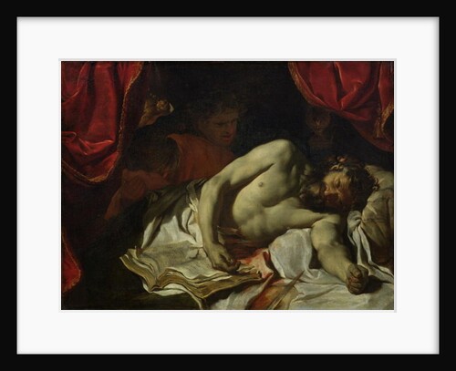 The Death of Cato of Utica 1646 by Charles Le Brun