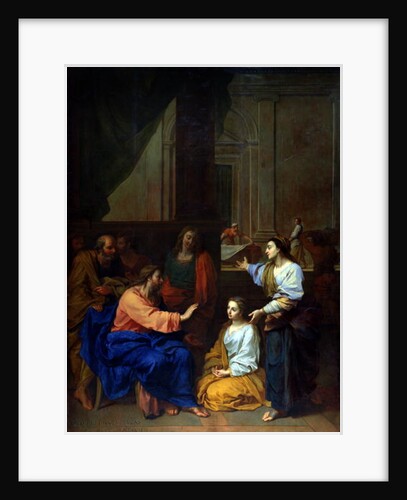 Christ with Martha and Mary by Claude II Saint-Paul