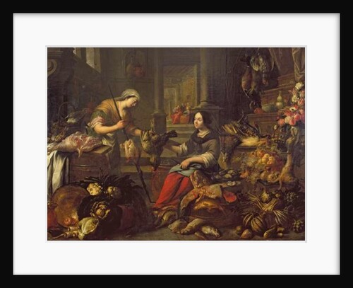 Jesus at the Home of Martha and Mary by Michel de Bouillon