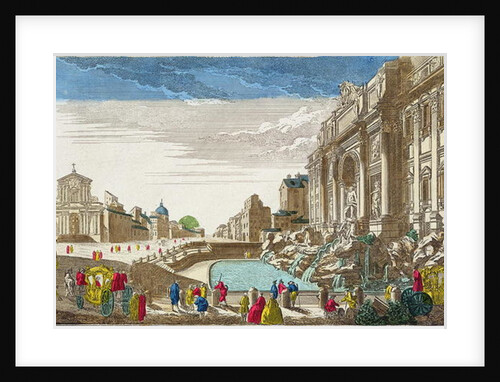 The Trevi Fountain, Rome by French School