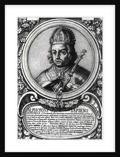 Portrait of Alfonso X 'the Wise' by Anonymous