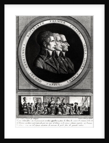 Portrait of the Three Consuls of the Republic, completed by Edme Bovinet by Alexis Chataigner