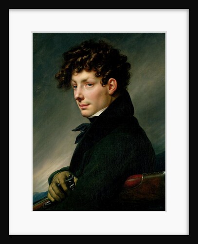 Portrait of a Young Man as a Hunter, 1811 by Anne Louis Girodet de Roucy-Trioson