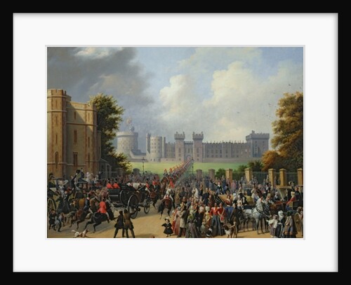 The Arrival of Louis-Philippe at Windsor Castle, 8th October 1844, 1845 by Edouard Pingret