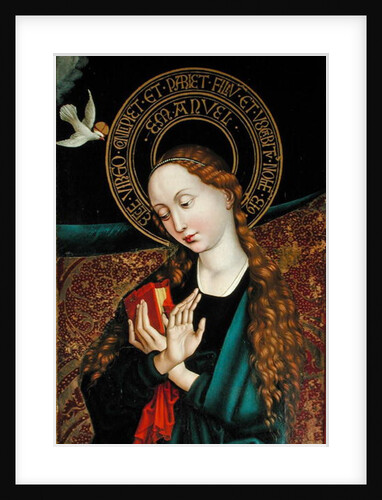 Detail of the Virgin from the Annunciation by Martin Schongauer