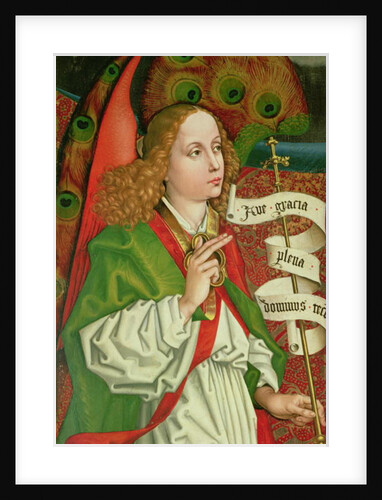 Detail of the Archangel Gabriel by Martin Schongauer
