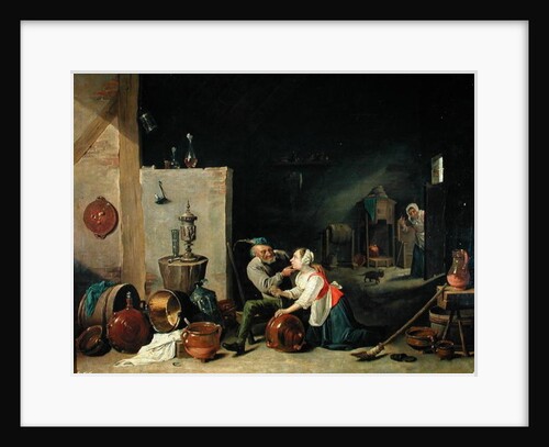 The Old Man and the Servant, 1800 by David the Younger Teniers