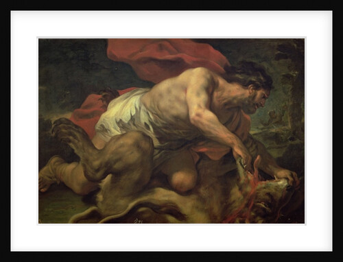 Samson and the Lion by Luca Giordano
