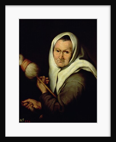 An Old Woman Spinning by Bartolome Esteban Murillo