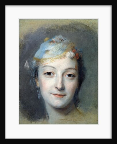 Portrait of Marie Fel 1757 by Maurice Quentin de la Tour