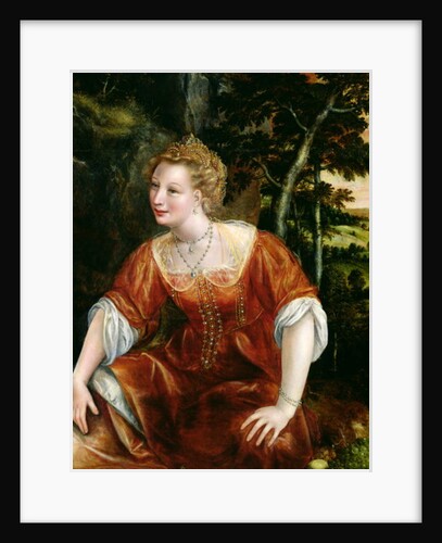 Young Girl in a Landscape by Jan