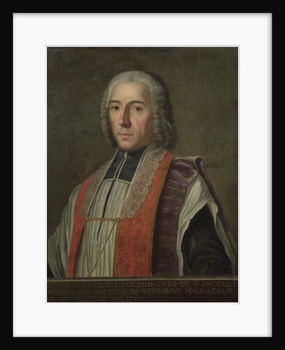 Portrait of Jacques Denis Cochin Founder of the Hopital Saint-Jacques by French School