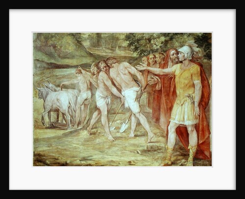 Romulus marking the limits of Rome by Giuseppe Cesari