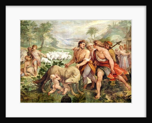 Romulus suckled by the she-wolf by Giuseppe Cesari