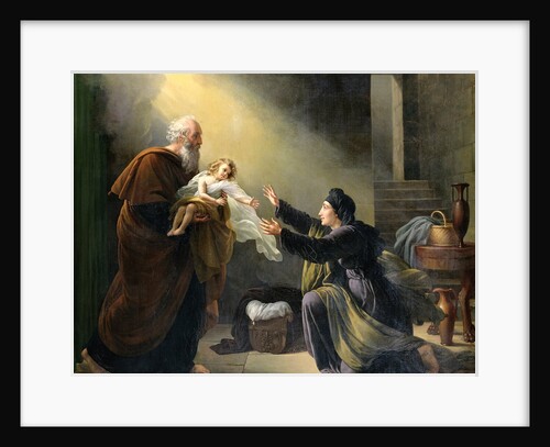 Elijah Resuscitating the Son of the Widow of Sarepta by Louis Hersent