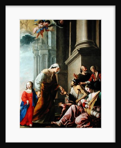 St. Anne, Accompanied by the Virgin Mary, Giving Alms by Pierre Poncet