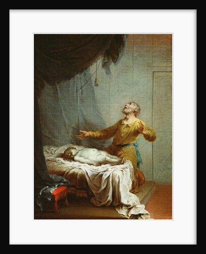 Elijah, on his Knees, Invoking the Lord to Resurrect the Son of the Shunamite Widow by Januarius Zick