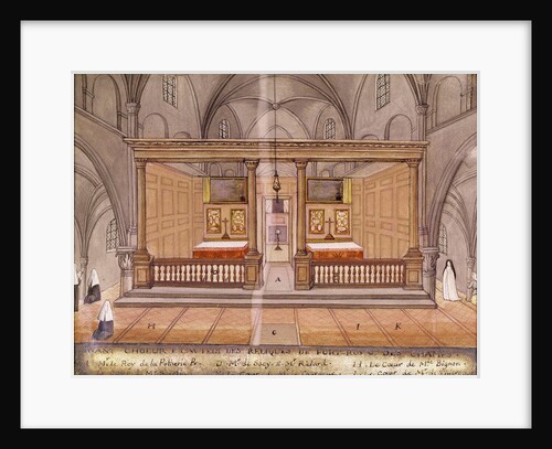 View of the Chancel and Altar by Louise Madelaine (after) Cochin