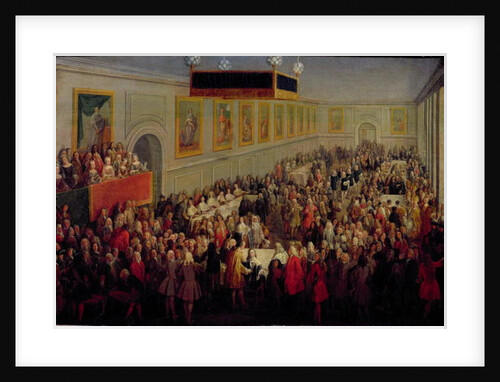 Feast given after the Coronation of Louis XV at the Palais Archiepiscopal in Rheims, 25th October 1722, 1722 by Pierre-Denis (attr.to) Martin