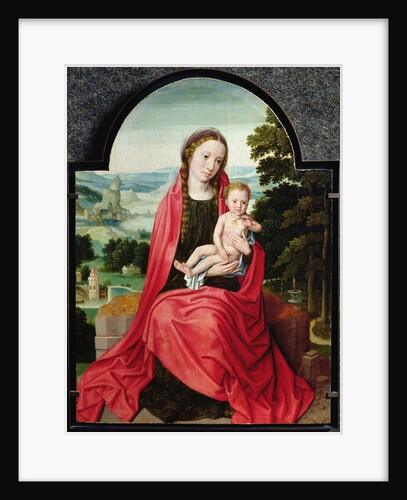Virgin with the Infant Christ Holding a Pansy by Adriaen Isenbrandt or Isenbrant
