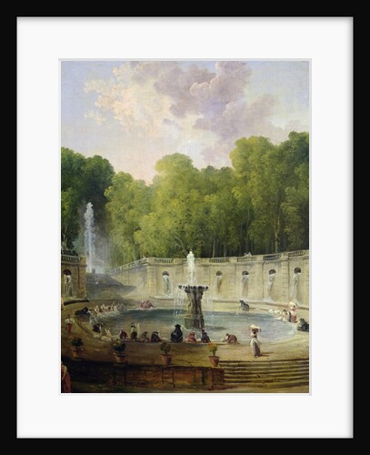 Washerwomen in a Park by Hubert Robert