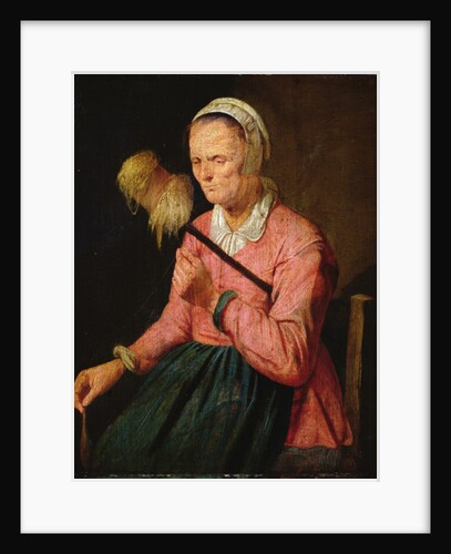A Woman Spinning by David III Ryckaert