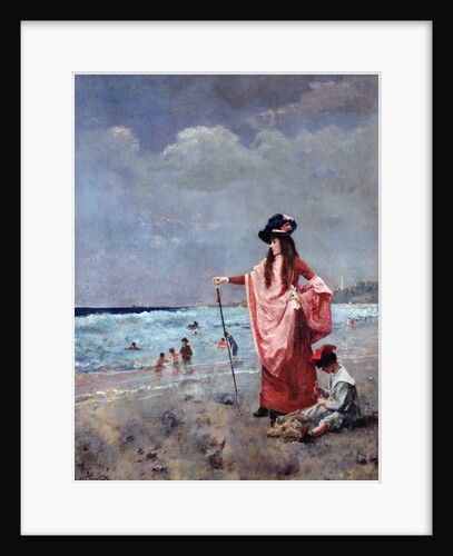 On the Beach by Alfred Emile Stevens