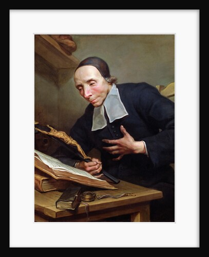 Portrait of Abbot Firmin Tournus holding a Crucifix by Jean II Restout