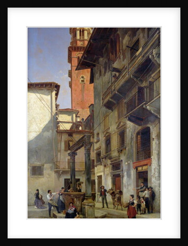 Via Mazzanti, Verona, 1880 by Jacques Carabain