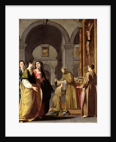 St. Clare Receiving the Veil from St. Francis of Assisi by Italian School