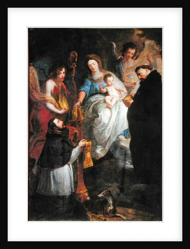 The Virgin Giving a Stole to St. Hubert by Erasmus II Quellinus
