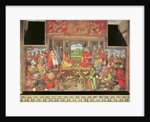 The Reception for the Ambassador of the Grand Moghul at the Court of the Shah Tahmasp, 1573-76 by Persian School