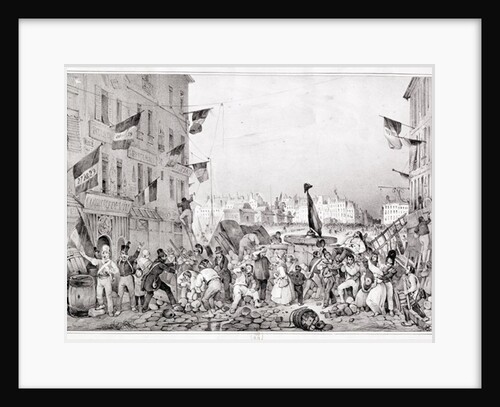 Barricade at the Rue Dauphine, 29th July 1830 by Victor Adam