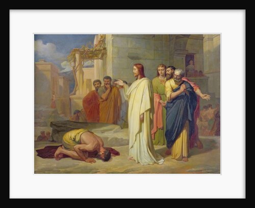 Jesus Healing the Leper, 1864 by Jean-Marie Melchior Doze