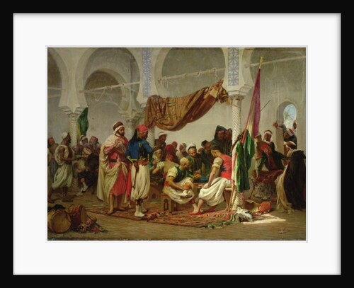 The Turkish Cafe by Charles Marie Lhuillier