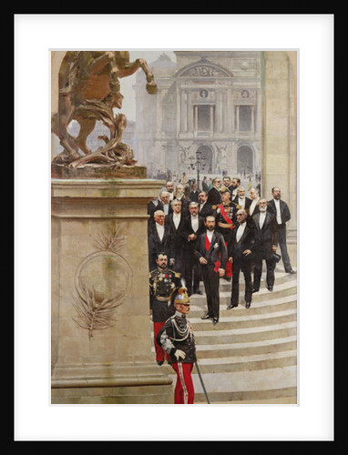 President Sadi Carnot and his Government in Front of the Opera de Paris by Henri & Stevens Alfred Gervex