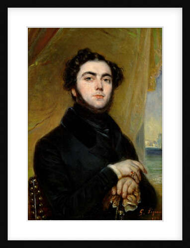 Portrait of Eugene Sue 1837 by Francois Gabriel Guillaume Lepaulle