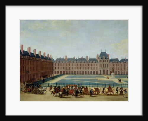 The Place Royale with the Royal Carriage, c.1655 by French School