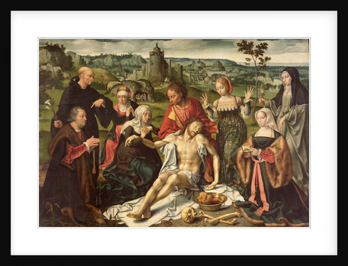 The Lamentation of Christ, central panel from an altarpiece by Joos van Cleve